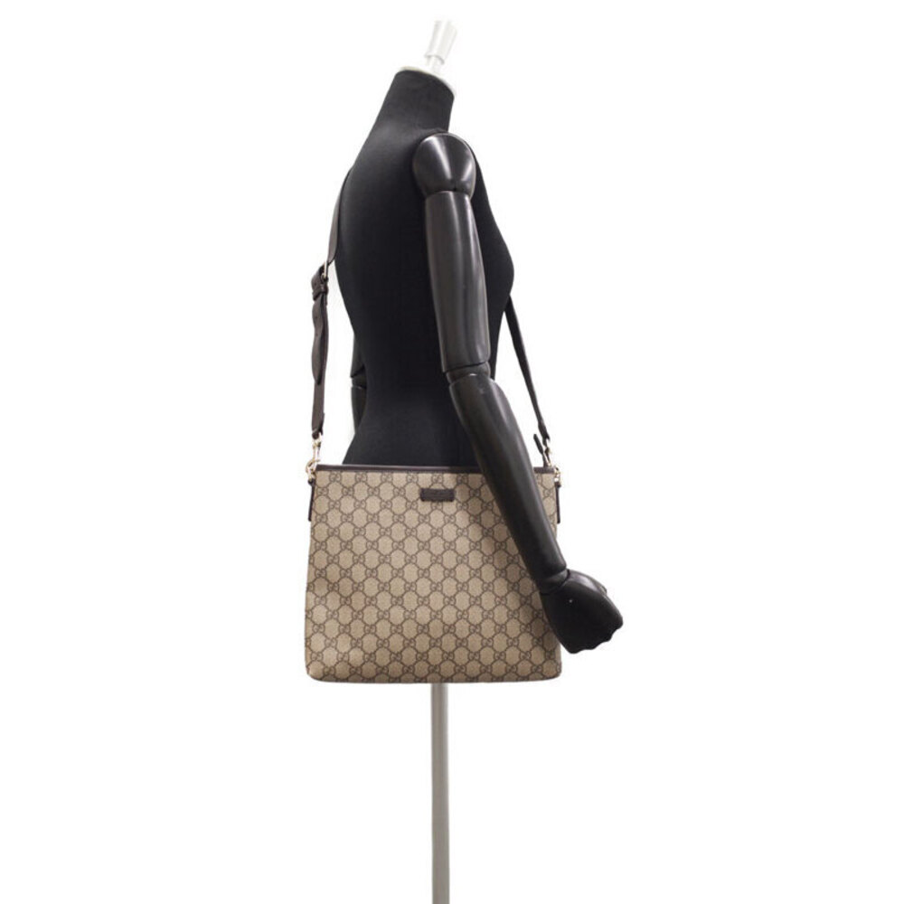 Gucci GG Plus Monogram Flat Messenger Crossbody Bag Brown - Picture 9 of 9